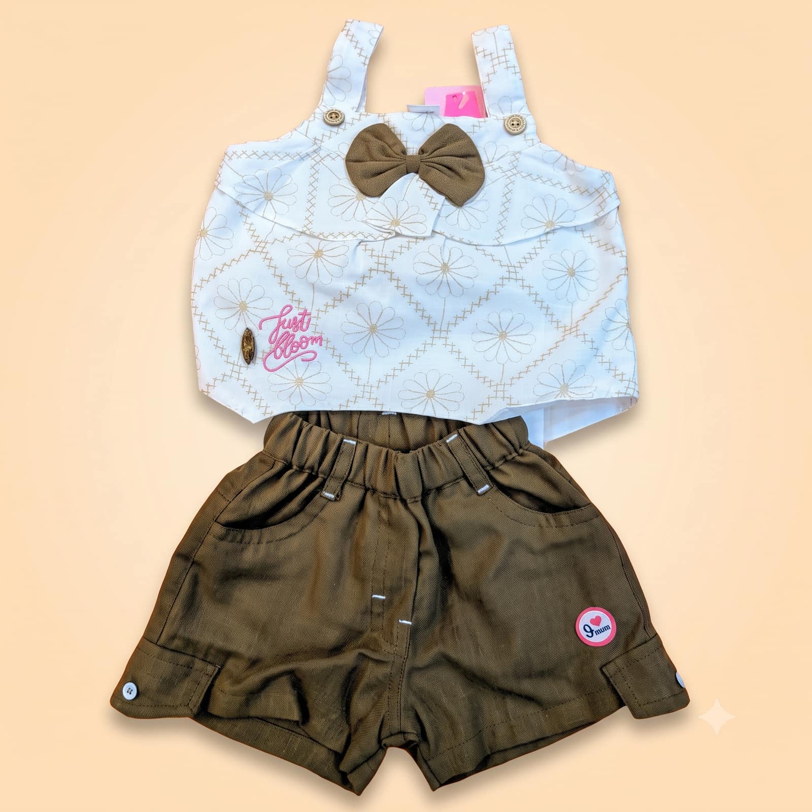 Premium Baby Boy Sleeveless Top and Shorts Set (0–12 Months)