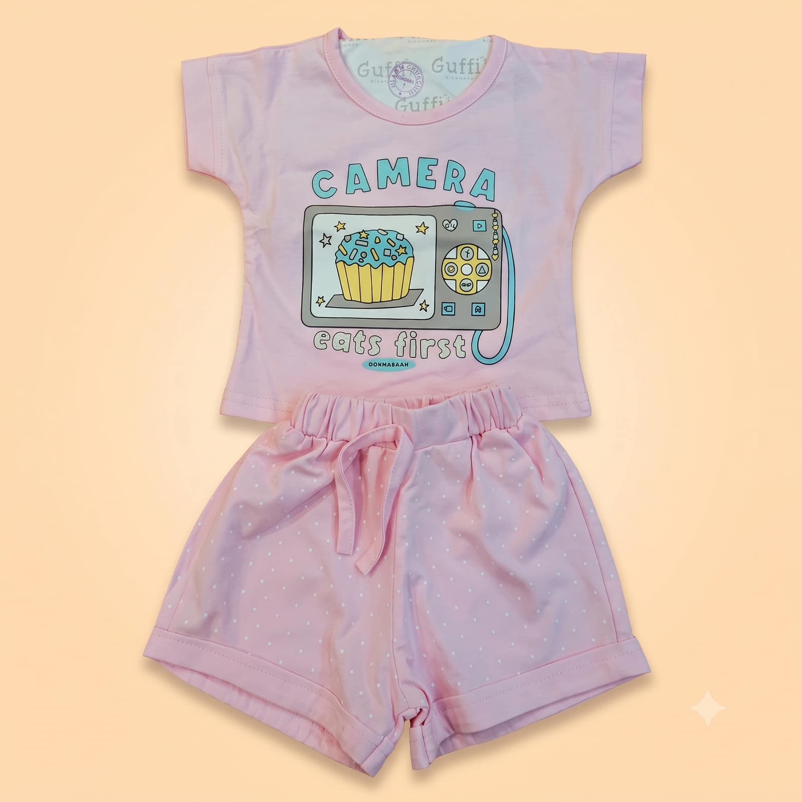 Guffi Baby Girls Upper and Lower Set (0-3 Months)